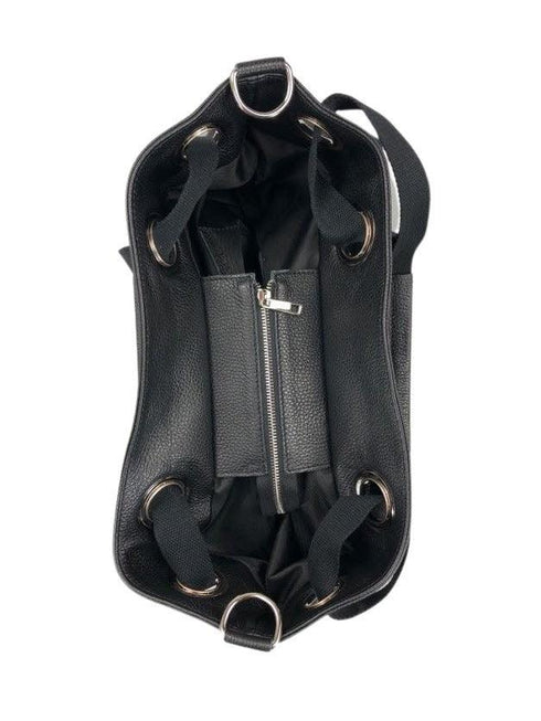 leather shopper